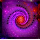 FRACTAL ART DESIGN GREETING CARD Spiral 3
